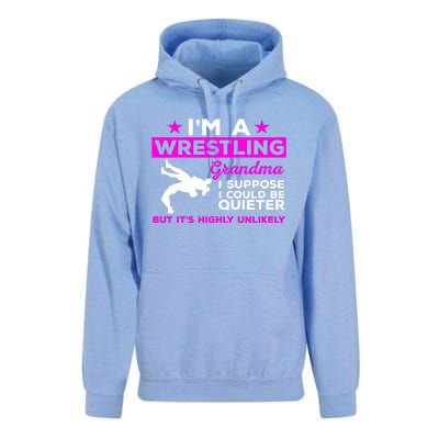 Funny Wrestling Grandma Meaningful Gift Could Be Quieter Gift Unisex Surf Hoodie