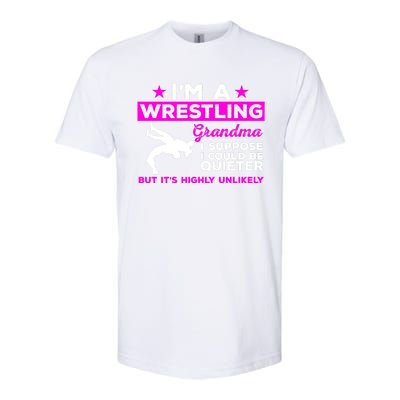 Funny Wrestling Grandma Meaningful Gift Could Be Quieter Gift Softstyle CVC T-Shirt