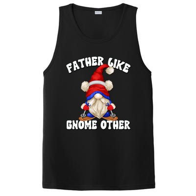 Funny Winter Gnome Grandpa Graphic Ski Dad Saying Cool Gift PosiCharge Competitor Tank