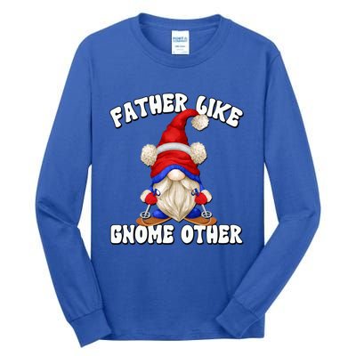 Funny Winter Gnome Grandpa Graphic Ski Dad Saying Cool Gift Tall Long Sleeve T-Shirt