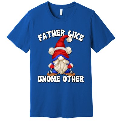 Funny Winter Gnome Grandpa Graphic Ski Dad Saying Cool Gift Premium T-Shirt