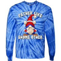 Funny Winter Gnome Grandpa Graphic Ski Dad Saying Cool Gift Tie-Dye Long Sleeve Shirt