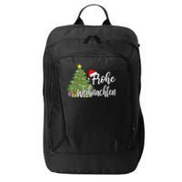 Frohe Weihnachten German Merry Christmas Holidays Germany City Backpack