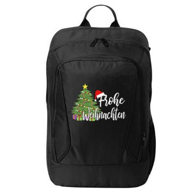 Frohe Weihnachten German Merry Christmas Holidays Germany City Backpack