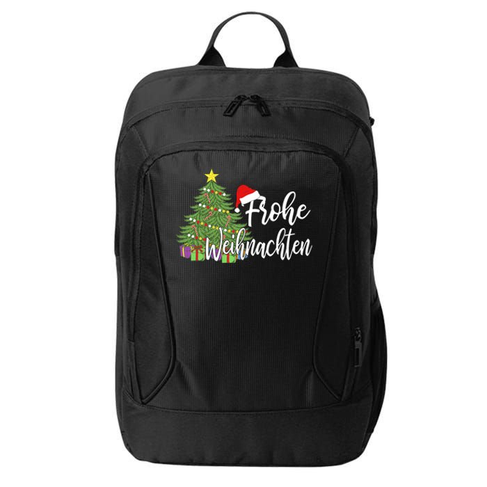 Frohe Weihnachten German Merry Christmas Holidays Germany City Backpack