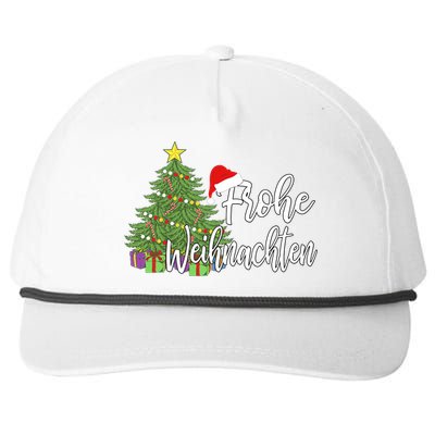 Frohe Weihnachten German Merry Christmas Holidays Germany Snapback Five-Panel Rope Hat