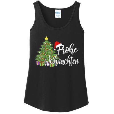 Frohe Weihnachten German Merry Christmas Holidays Germany Ladies Essential Tank