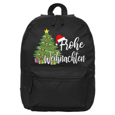 Frohe Weihnachten German Merry Christmas Holidays Germany 16 in Basic Backpack