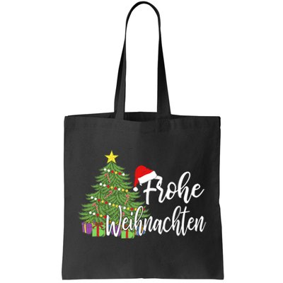 Frohe Weihnachten German Merry Christmas Holidays Germany Tote Bag