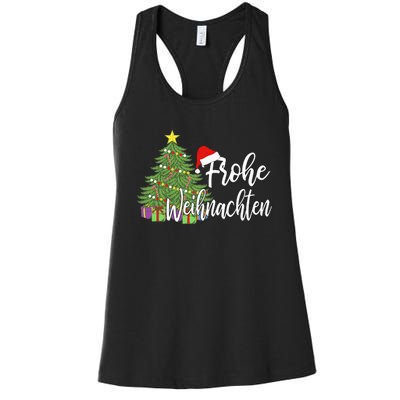 Frohe Weihnachten German Merry Christmas Holidays Germany Women's Racerback Tank