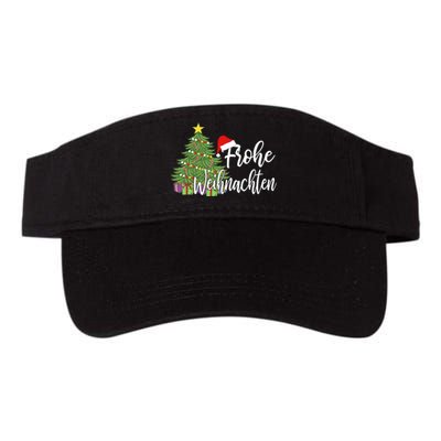 Frohe Weihnachten German Merry Christmas Holidays Germany Valucap Bio-Washed Visor