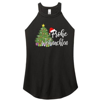 Frohe Weihnachten German Merry Christmas Holidays Germany Women's Perfect Tri Rocker Tank