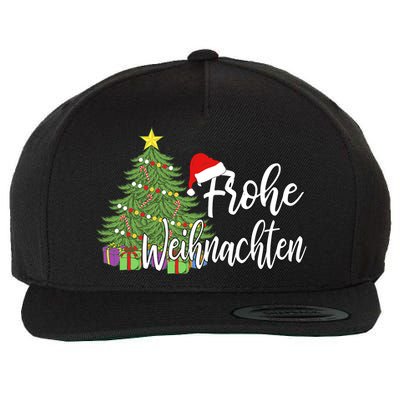 Frohe Weihnachten German Merry Christmas Holidays Germany Wool Snapback Cap