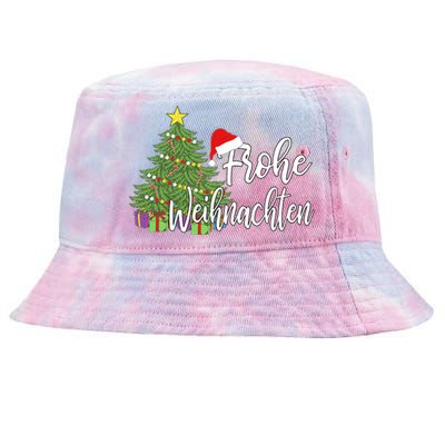 Frohe Weihnachten German Merry Christmas Holidays Germany Tie-Dyed Bucket Hat