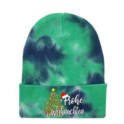 Frohe Weihnachten German Merry Christmas Holidays Germany Tie Dye 12in Knit Beanie