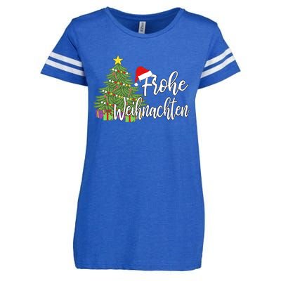 Frohe Weihnachten German Merry Christmas Holidays Germany Enza Ladies Jersey Football T-Shirt