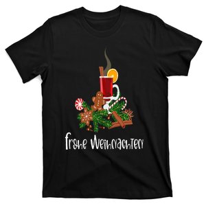 Frohe Weihnachten German Merry Christmas Gluhwein T-Shirt