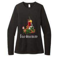 Frohe Weihnachten German Merry Christmas Gluhwein Womens CVC Long Sleeve Shirt