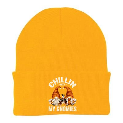 Funny Whiskey Gnome For Whisky Lover Chillin With My Gnomies Gift Knit Cap Winter Beanie