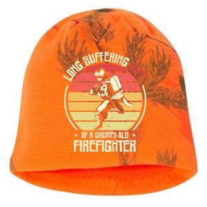 Firefighting Wife Grumpy Old Firefighter Fire Fire Cute Gift Kati - Camo Knit Beanie