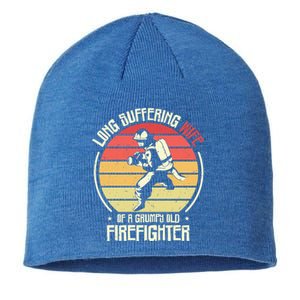 Firefighting Wife Grumpy Old Firefighter Fire Fire Cute Gift Sustainable Beanie