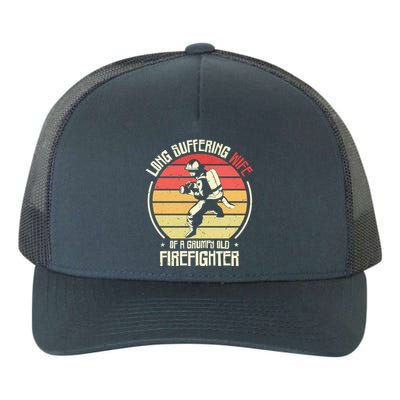 Firefighting Wife Grumpy Old Firefighter Fire Fire Cute Gift Yupoong Adult 5-Panel Trucker Hat