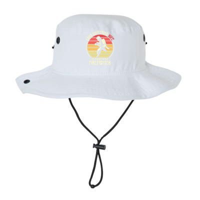 Firefighting Wife Grumpy Old Firefighter Fire Fire Cute Gift Legacy Cool Fit Booney Bucket Hat