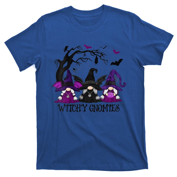 Funny Witchy Gnomies Funny Gnome Halloween Matching Costume T-Shirt