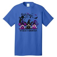 Funny Witchy Gnomies Funny Gnome Halloween Matching Costume Tall T-Shirt