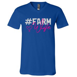 Farmers Wife Gift Farming Farmer Gift V-Neck T-Shirt