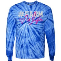 Farmers Wife Gift Farming Farmer Gift Tie-Dye Long Sleeve Shirt