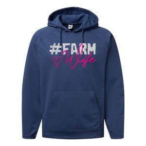 Farmers Wife Gift Farming Farmer Gift Performance Fleece Hoodie