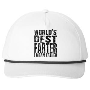 Funny Worlds Greatest Farter Oops I Mean Father Fathers Day Fun Snapback Five-Panel Rope Hat