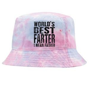 Funny Worlds Greatest Farter Oops I Mean Father Fathers Day Fun Tie-Dyed Bucket Hat