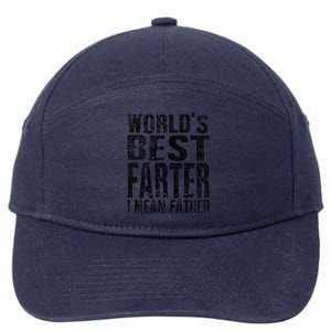 Funny Worlds Greatest Farter Oops I Mean Father Fathers Day Fun 7-Panel Snapback Hat