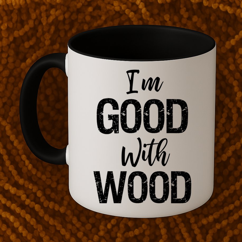 Funny Woodworking Gift Woodworker Gift I'm Good With Wood Gift Mug