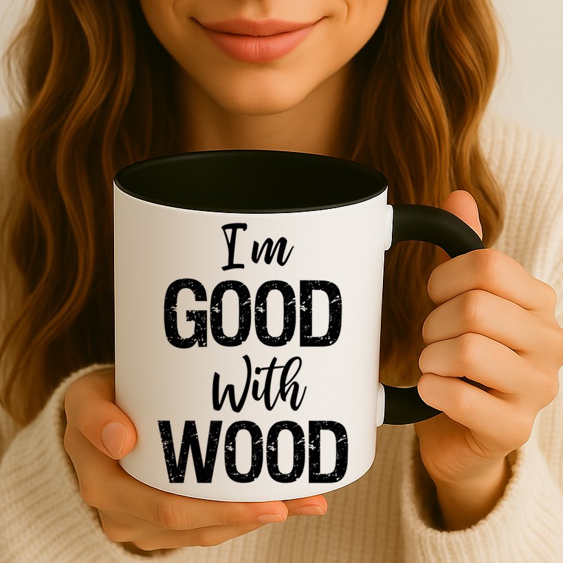 Funny Woodworking Gift Woodworker Gift I'm Good With Wood Gift Mug