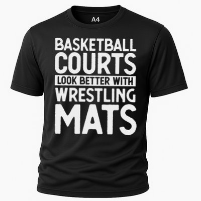 Funny Wrestler Gag Basketball Courts Look Better Wrestling Performance Shirt