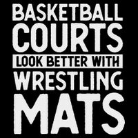 Funny Wrestler Gag Basketball Courts Look Better Wrestling 16 in Basic Backpack
