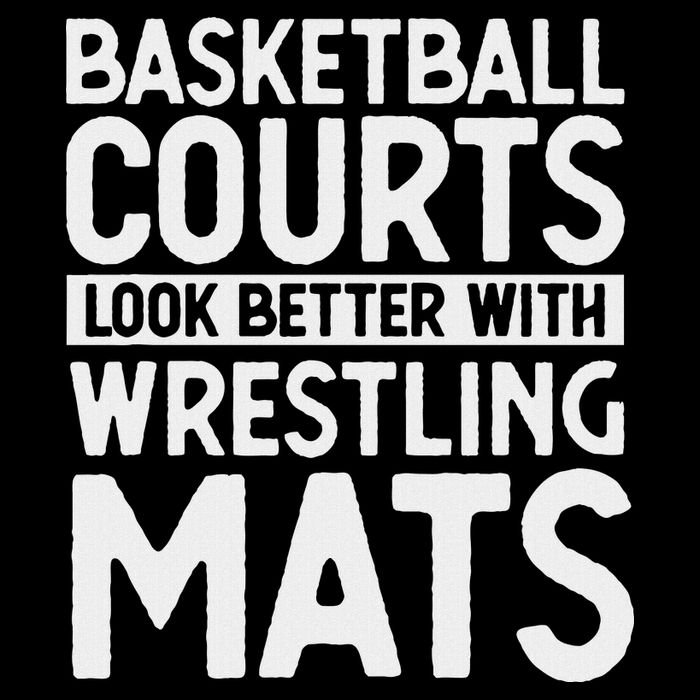 Funny Wrestler Gag Basketball Courts Look Better Wrestling 16 in Basic Backpack