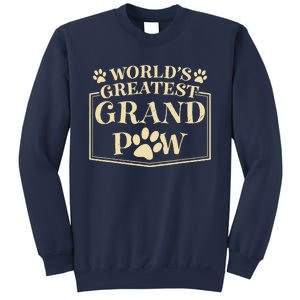 Funny Worlds Greatest Grandpaw Dog Grandpa Fathers Day Grandkids Sweatshirt