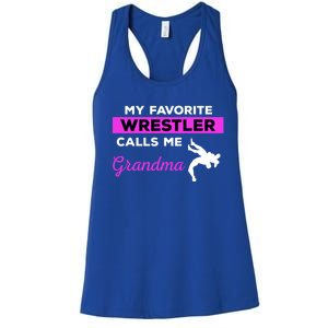 Funny Wrestling Grandma Gift Women's Racerback Tank