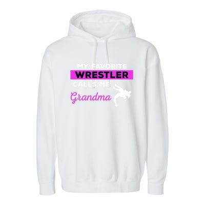 Funny Wrestling Grandma Gift Garment-Dyed Fleece Hoodie