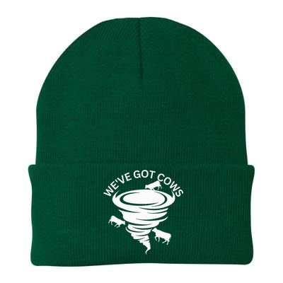 Funny WeVe Got Cows Tornado Storm Chaser Knit Cap Winter Beanie