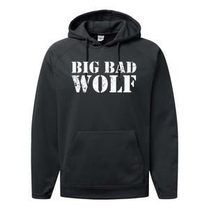 Funny Werewolf Gift for Wolf Lovers Performance Fleece Hoodie