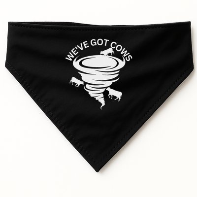 Funny We've Got Cows Tornado Storm Chaser USA-Made Doggie Bandana