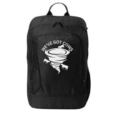 Funny We've Got Cows Tornado Storm Chaser City Backpack