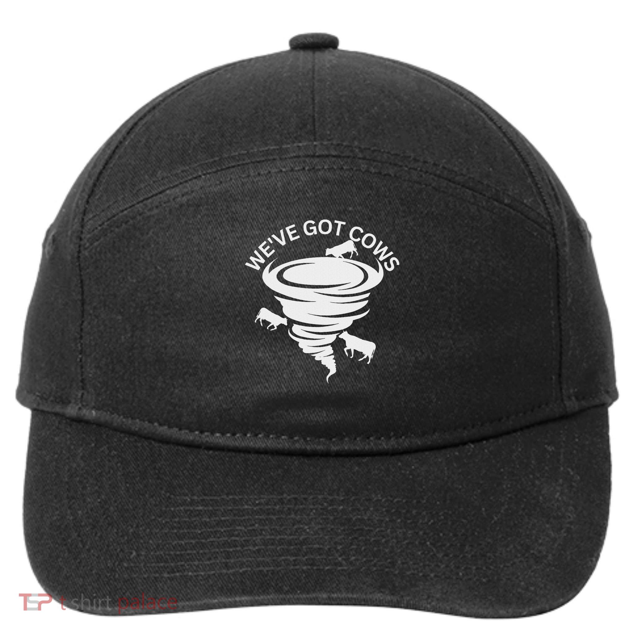 Funny We've Got Cows Tornado Storm Chaser 7-Panel Snapback Hat