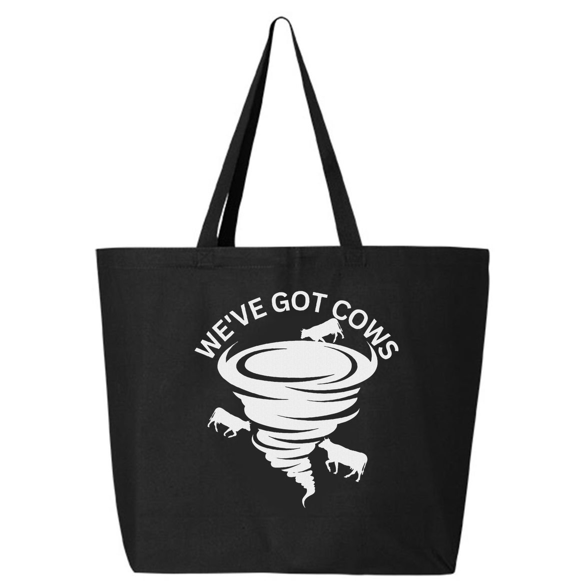 Funny We've Got Cows Tornado Storm Chaser 25L Jumbo Tote