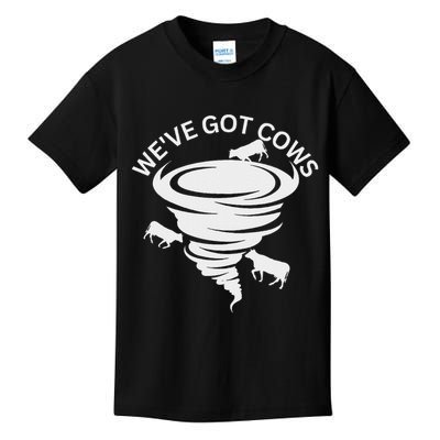 Funny We've Got Cows Tornado Storm Chaser Kids T-Shirt